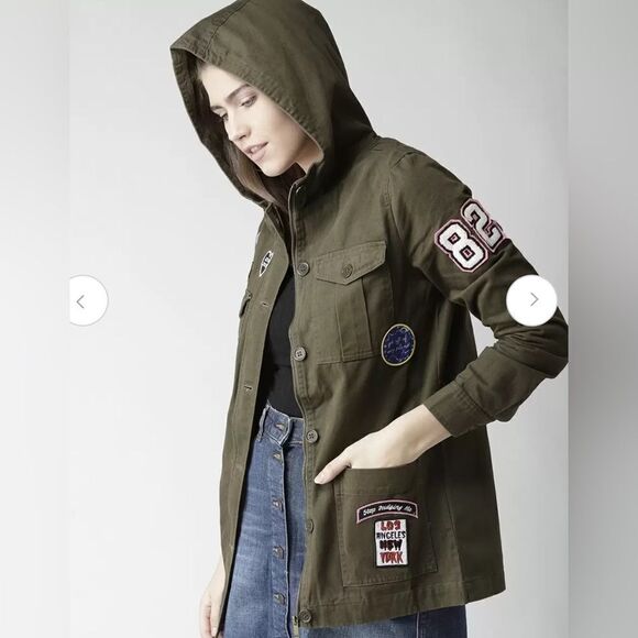 Forever 21 Patchwork Jacket - Picture 2 of 7